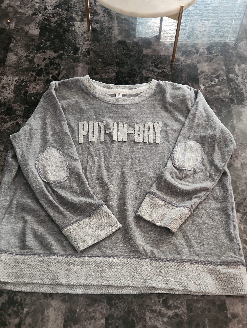 Put In Bay Gray Kids Sweatshirt